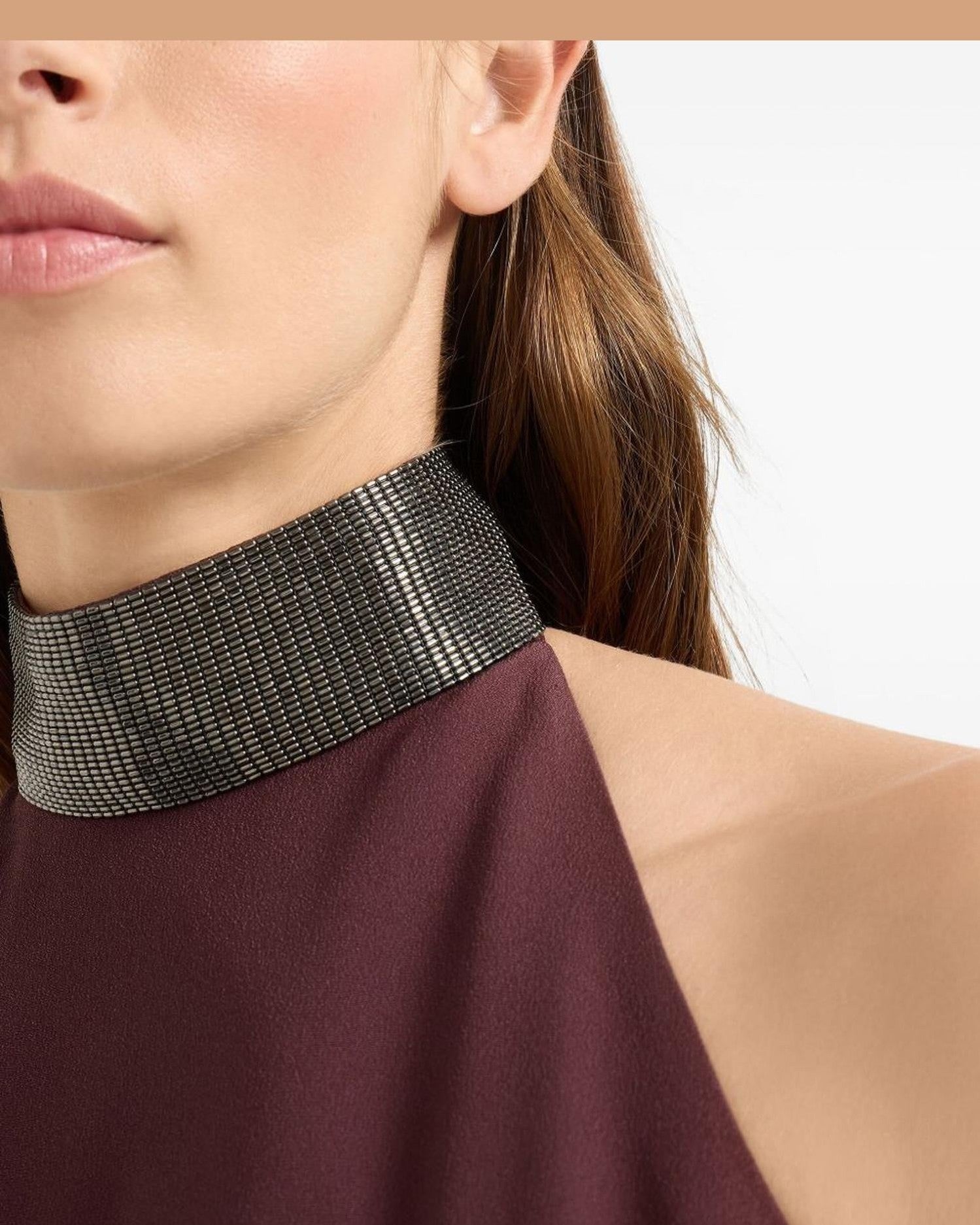 Brunello Cucinelli Dress Bordeaux Glam Steals