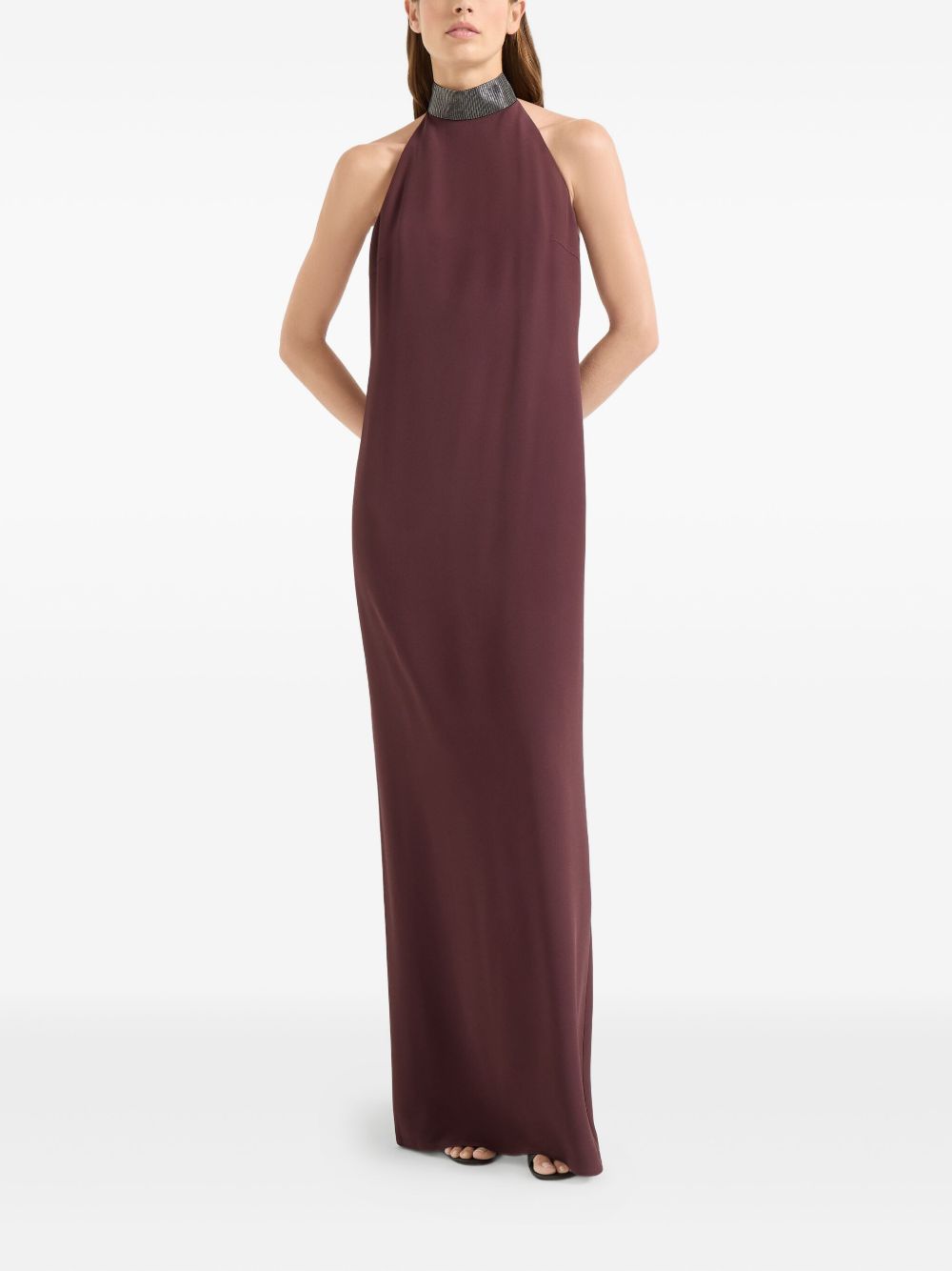 Brunello Cucinelli Dress Bordeaux Glam Steals