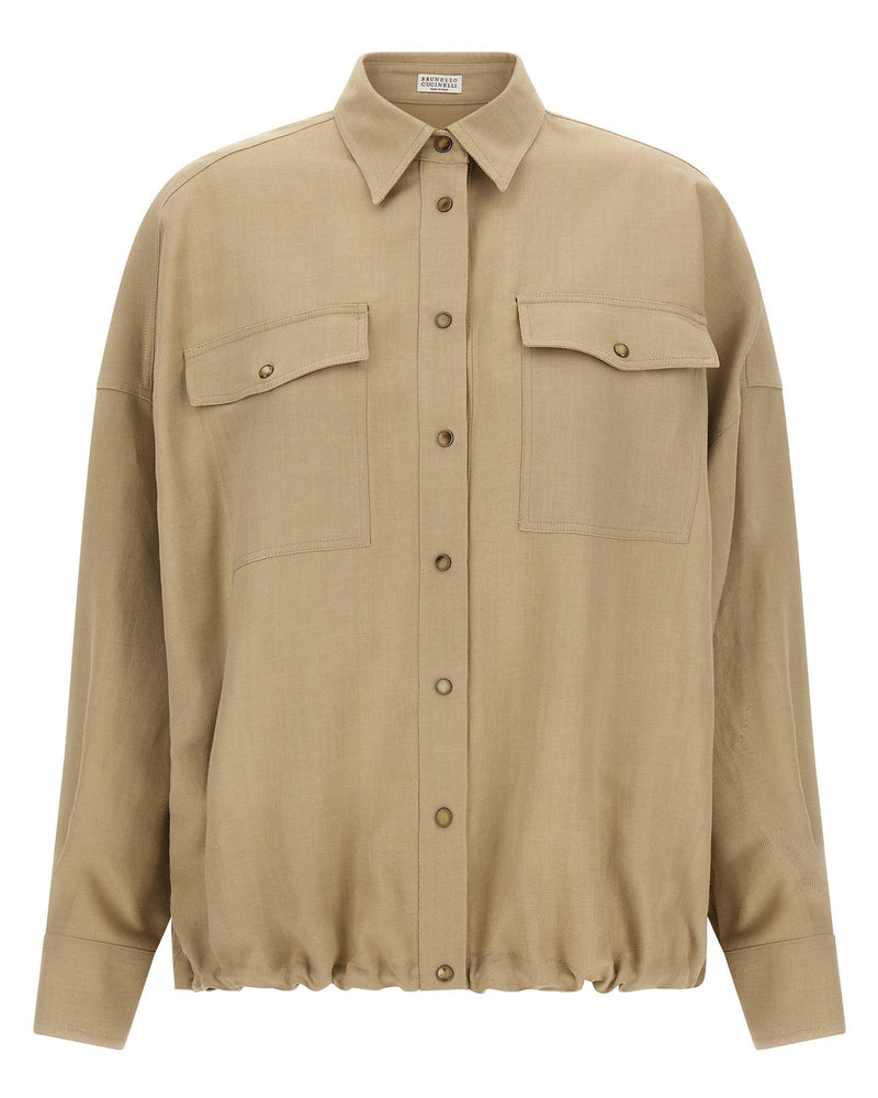 Brunello Cucinelli Fluid Twill Shirt Glam Steals