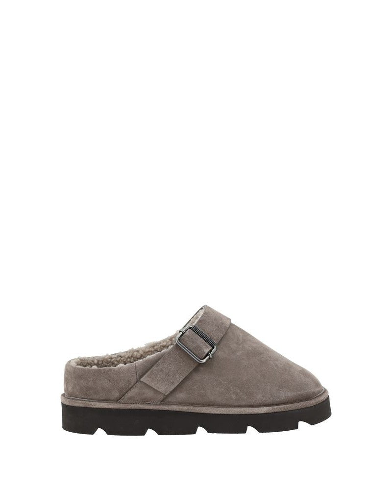 Brunello Cucinelli Fur Sabot Glam Steals