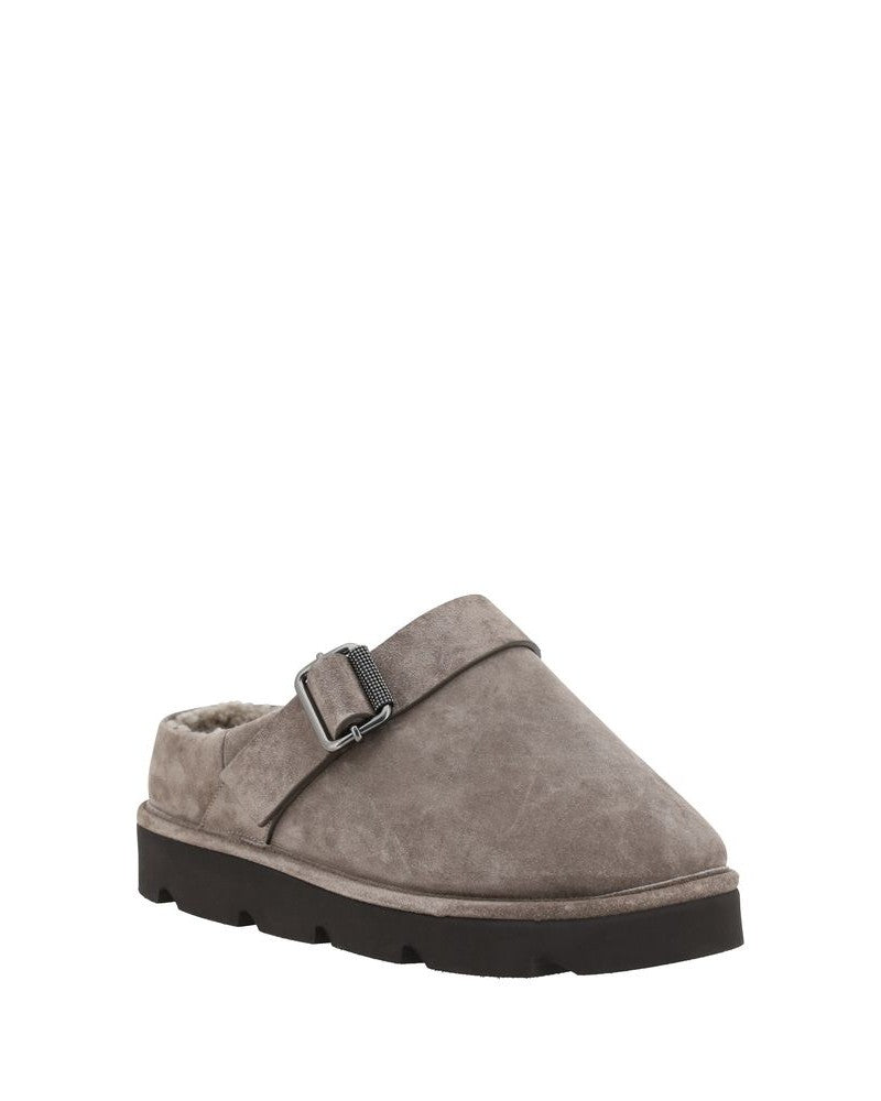 Brunello Cucinelli Fur Sabot Glam Steals