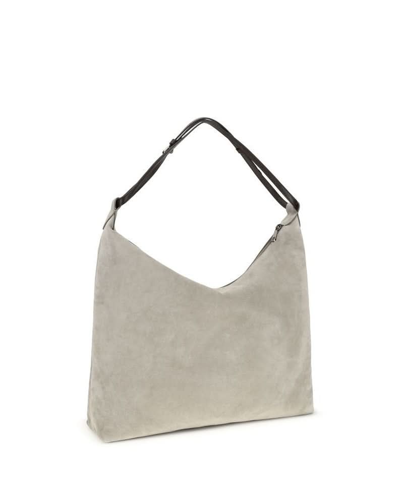 Brunello Cucinelli Gray Calf Leather Bos Taurus Handbag Glam Steals
