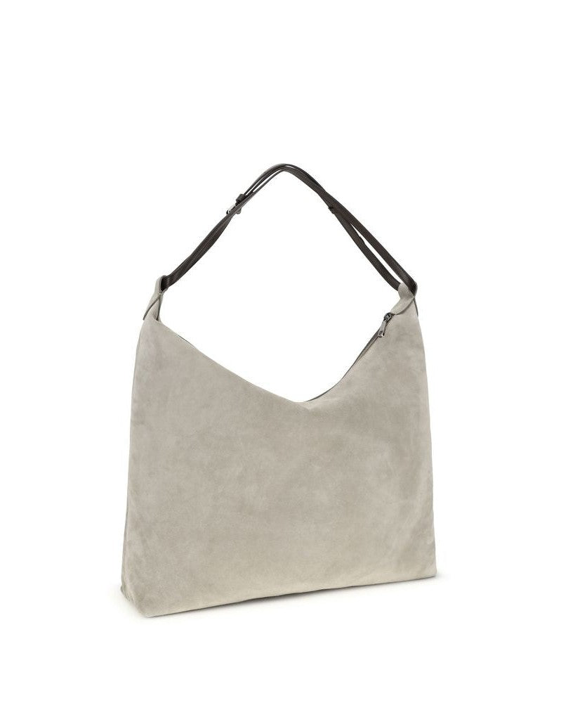 Brunello Cucinelli Gray Calf Leather Bos Taurus Handbag Glam Steals