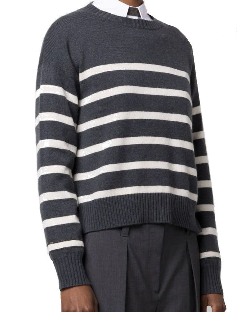 Brunello Cucinelli Gray Cashmere Sweater Glam Steals