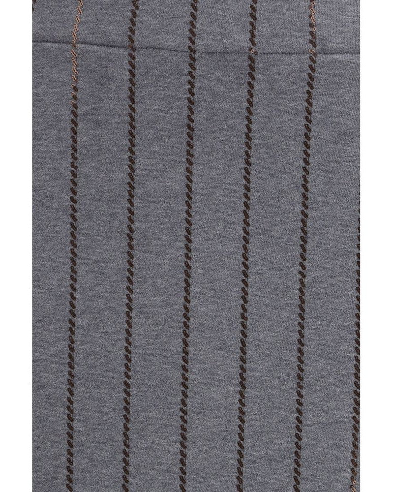 Brunello Cucinelli Gray Cotton Midi Skirt Glam Steals