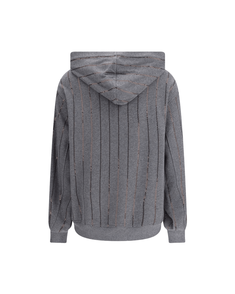 Brunello Cucinelli Gray Cotton Sweatshirt
