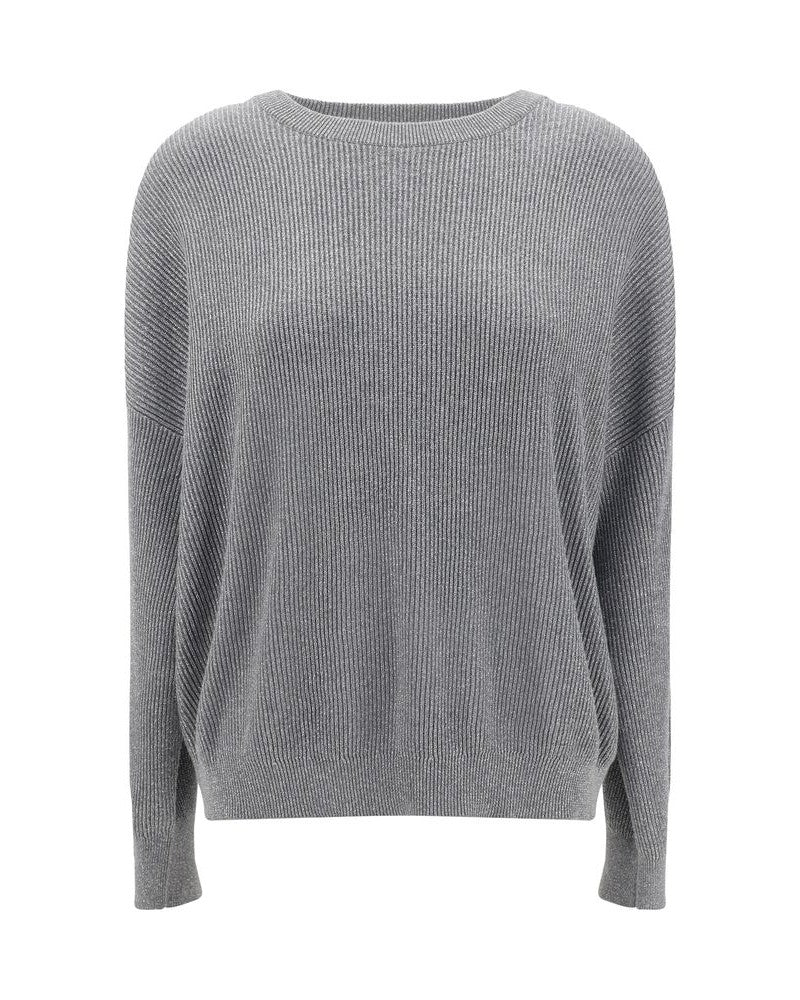 Brunello Cucinelli Gray Cotton Sweatshirt Glam Steals