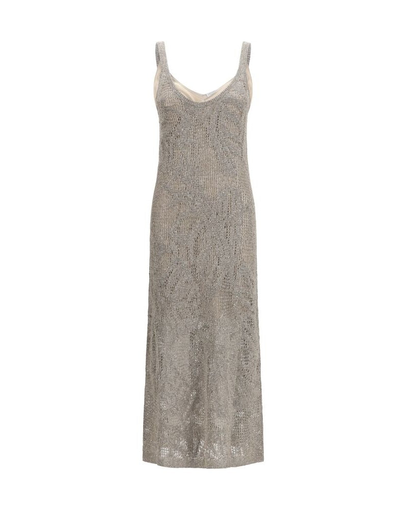 Brunello Cucinelli Gray Linen Casual Dress Glam Steals