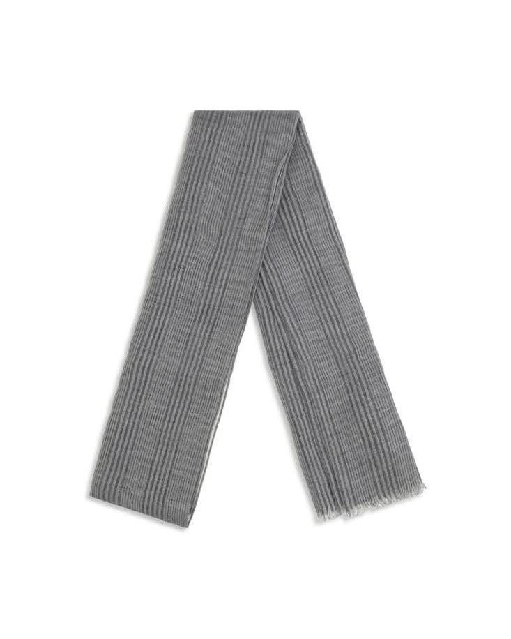 Brunello Cucinelli Gray Linen Scarf 