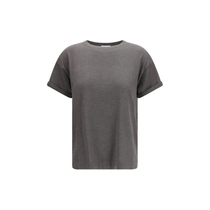Brunello Cucinelli Gray Nylon T-shirt Glam Steals