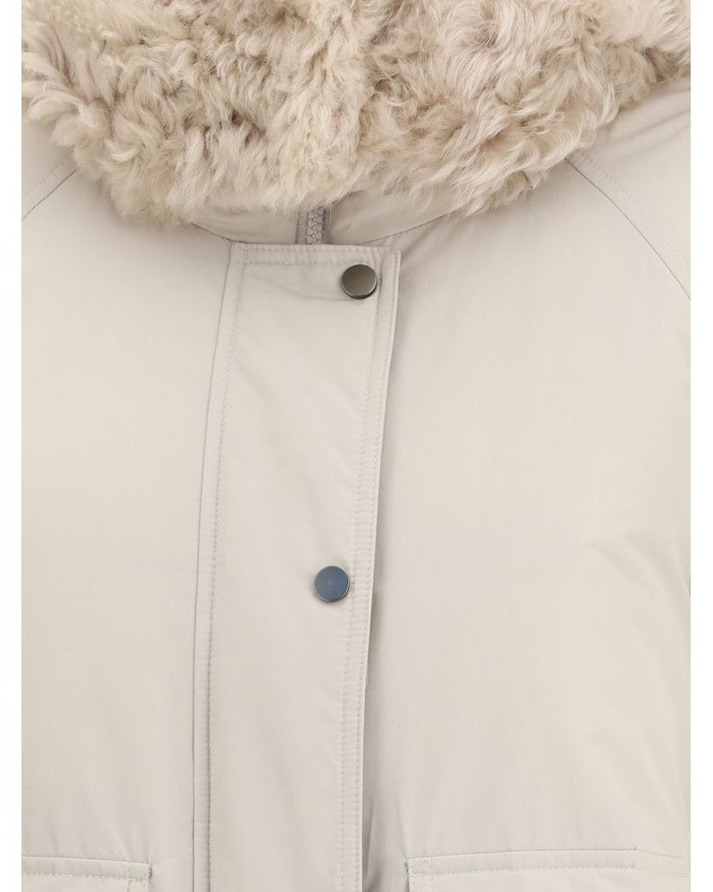 Brunello Cucinelli Gray Polyester Parka Glam Steals