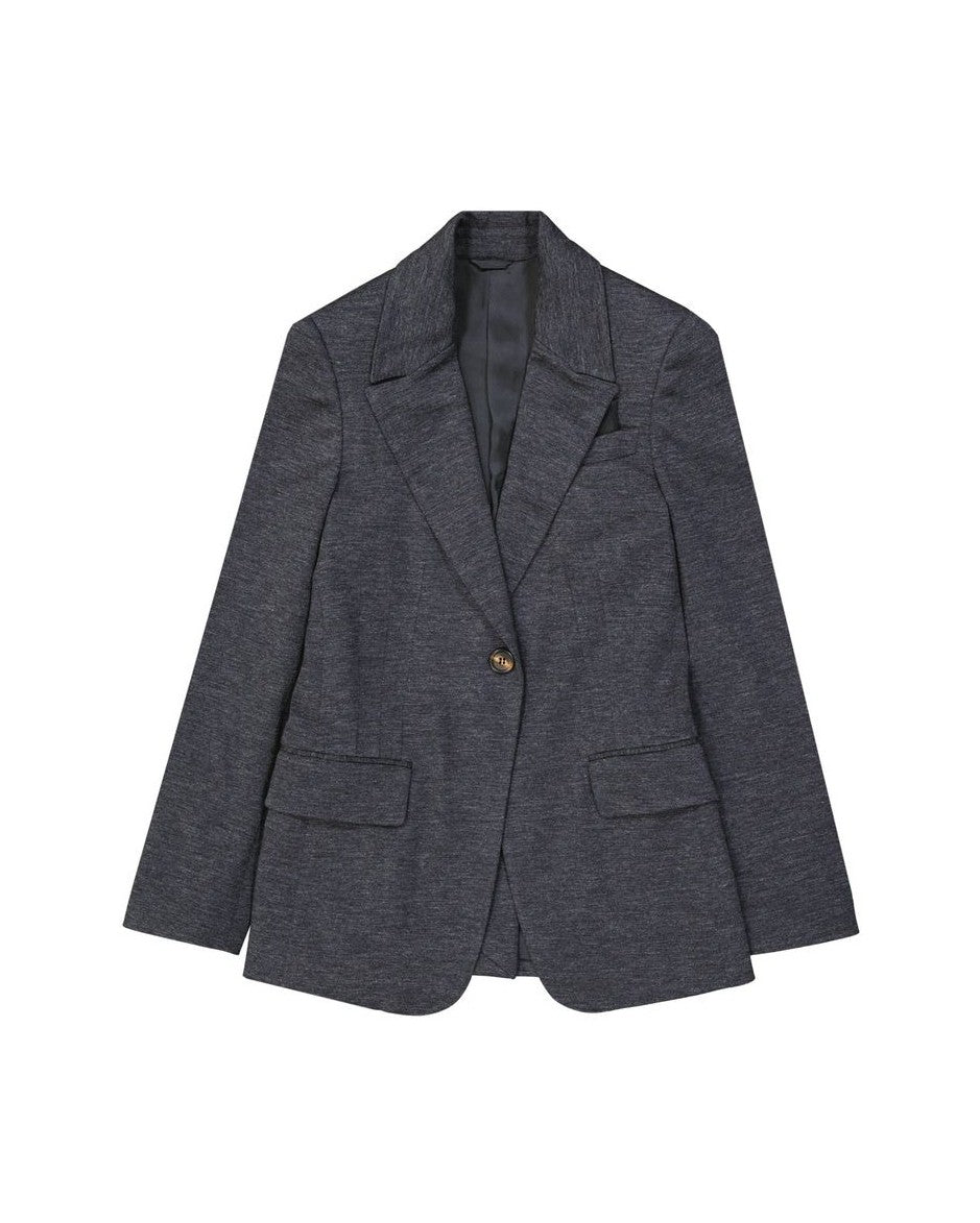 Brunello Cucinelli Gray Wool Blazer Glam Steals