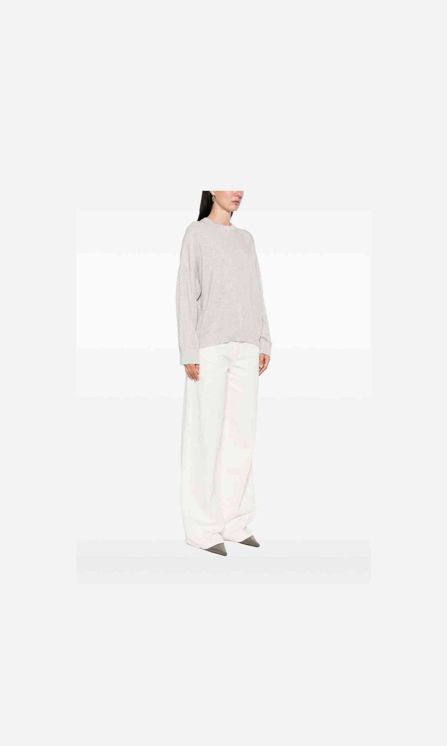Brunello Cucinelli Grey Sweater Glam Steals