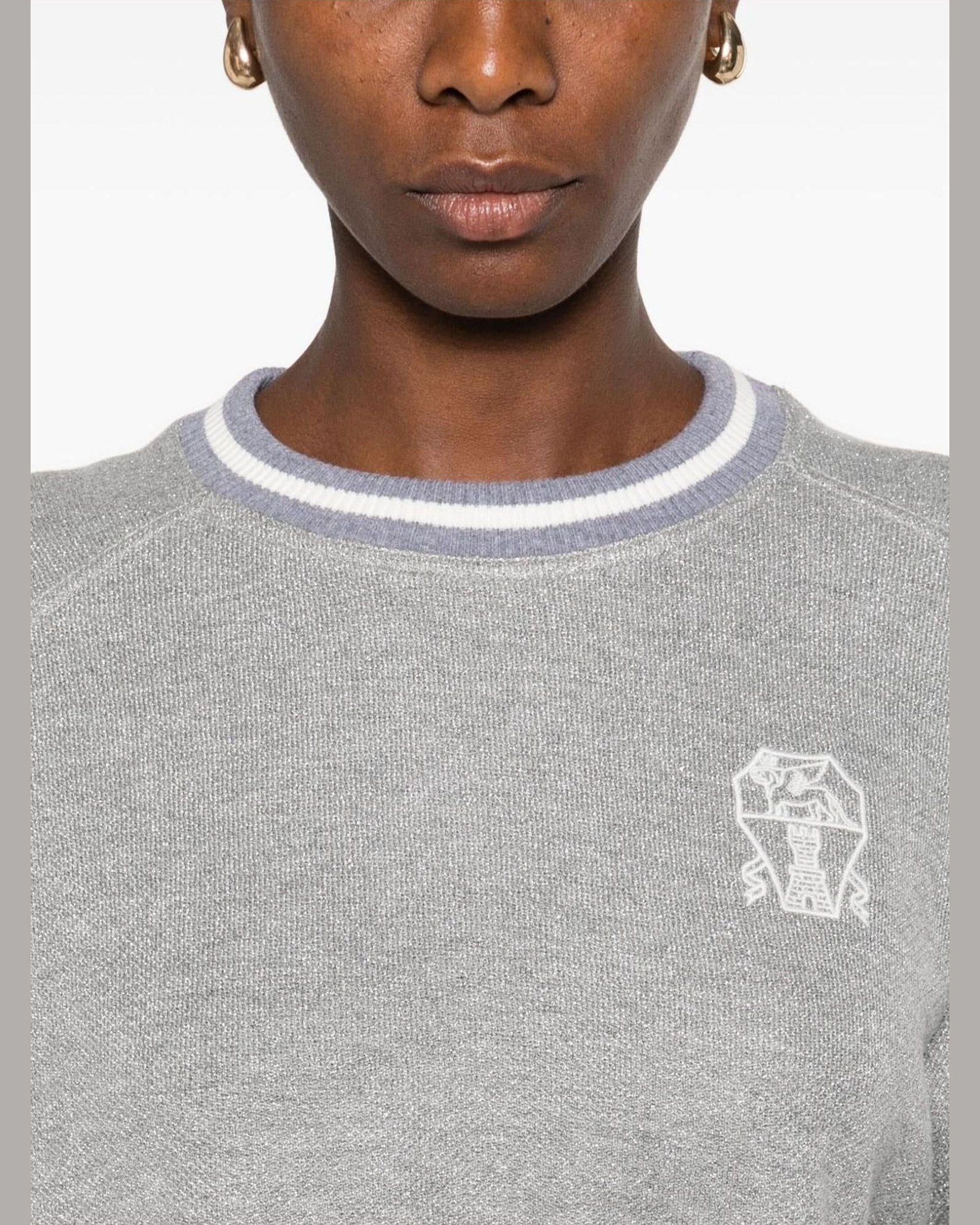 Brunello Cucinelli Grey Sweater Glam Steals
