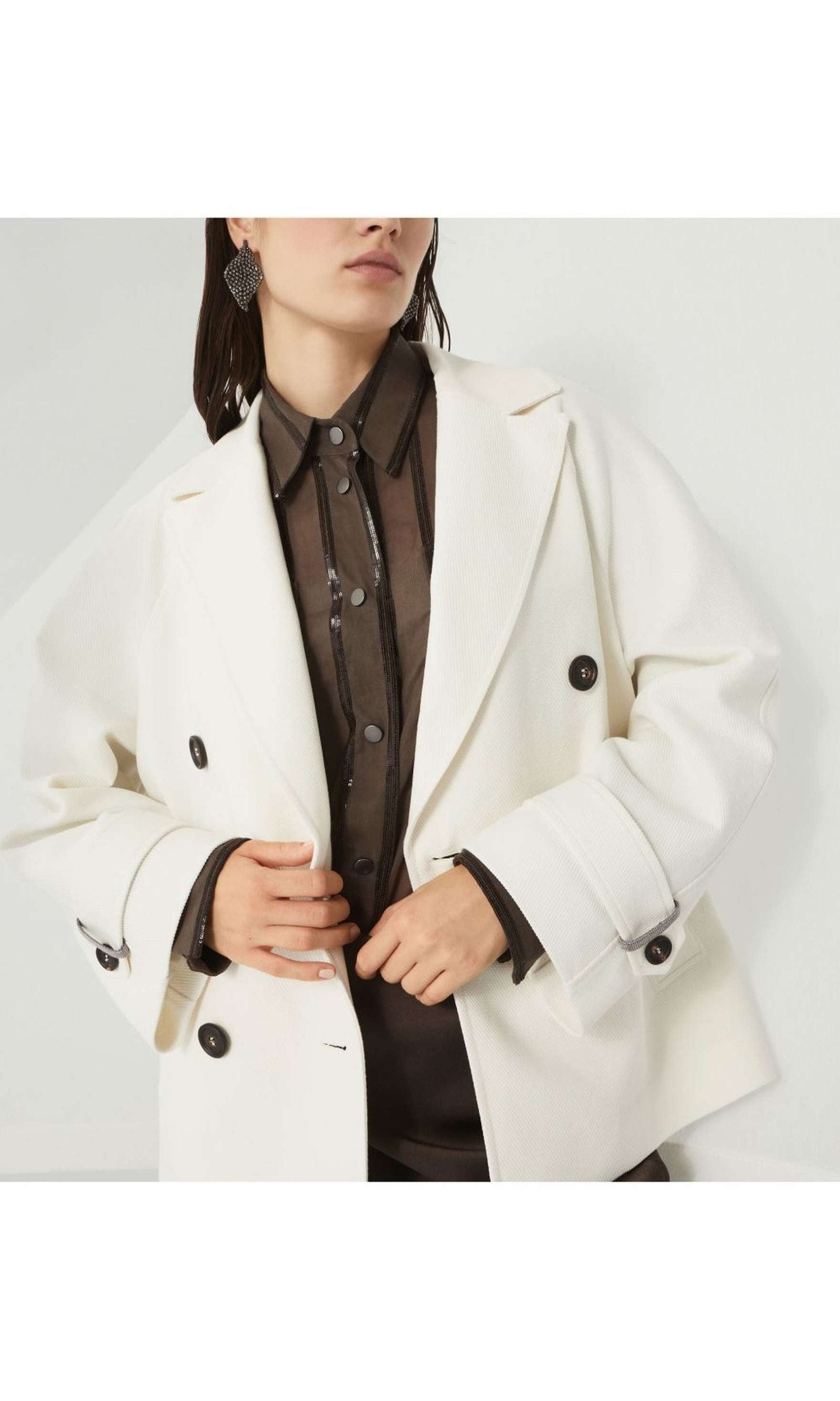 Brunello Cucinelli Jacket Cream Glam Steals