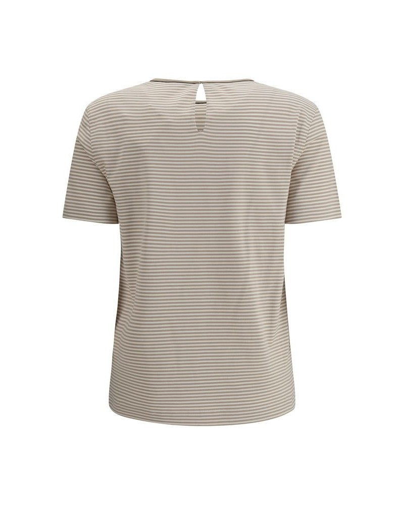 Brunello Cucinelli Jersey Striped T-shirt Glam Steals