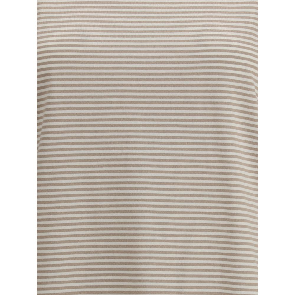 Brunello Cucinelli Jersey Striped T-shirt Glam Steals