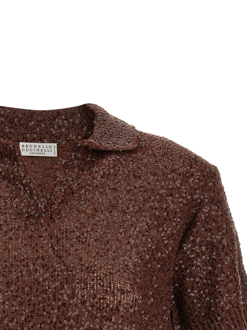 Brunello Cucinelli Knitted Polo Shirt Glam Steals