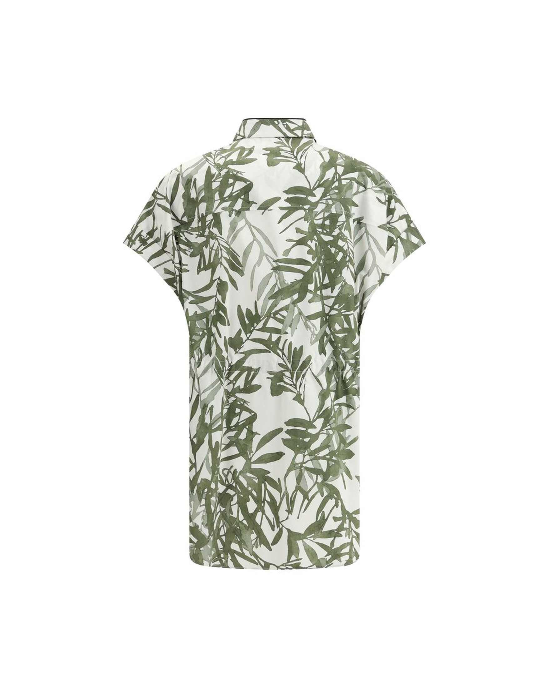 Brunello Cucinelli Leaf Print Long Shirt Glam Steals