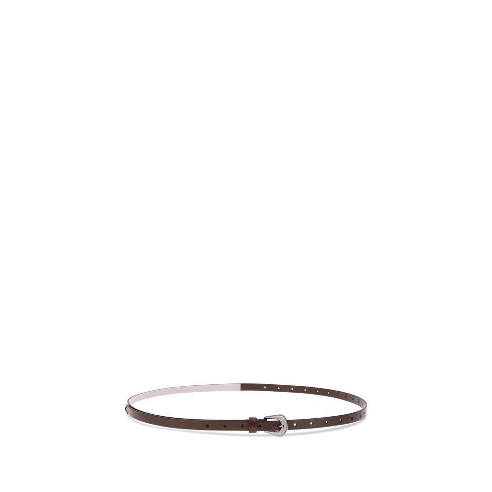 Brunello Cucinelli Leather Belt Glam Steals