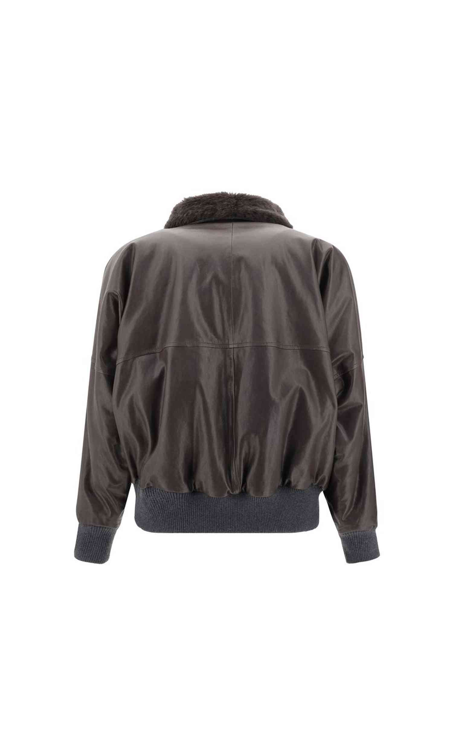 Brunello Cucinelli Leather Jacket Glam Steals