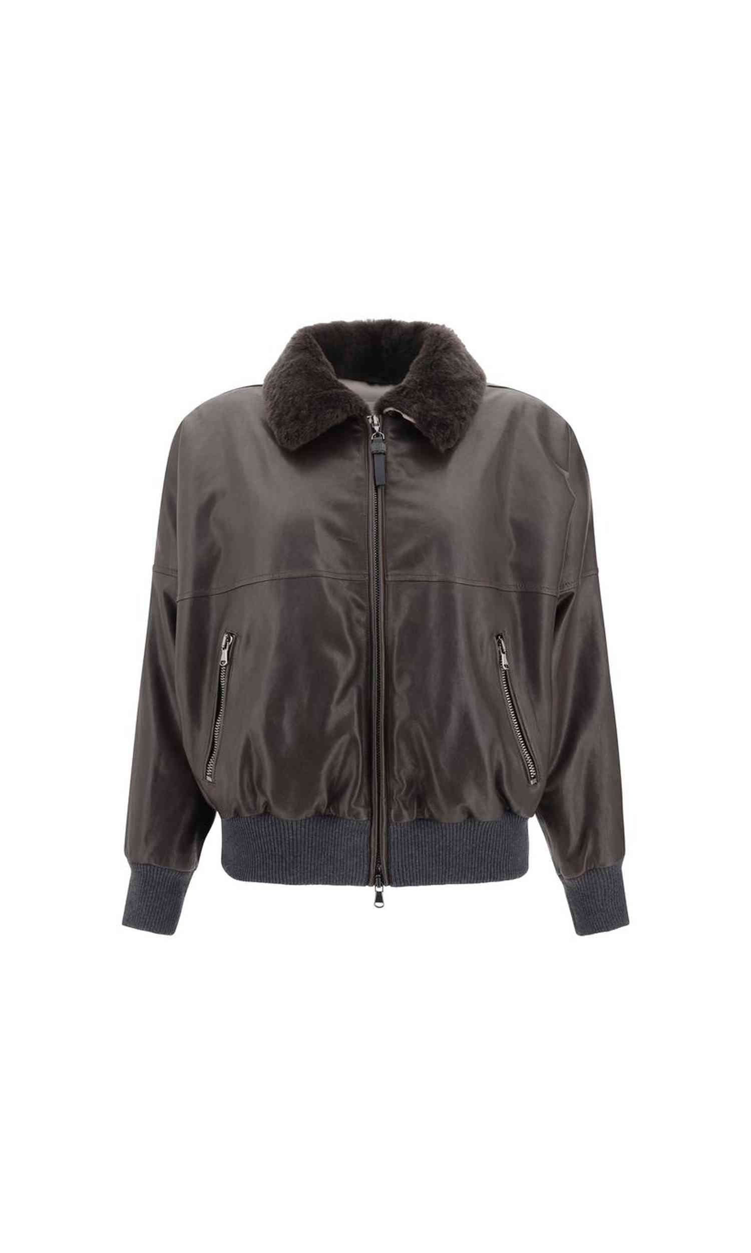 Brunello Cucinelli Leather Jacket Glam Steals