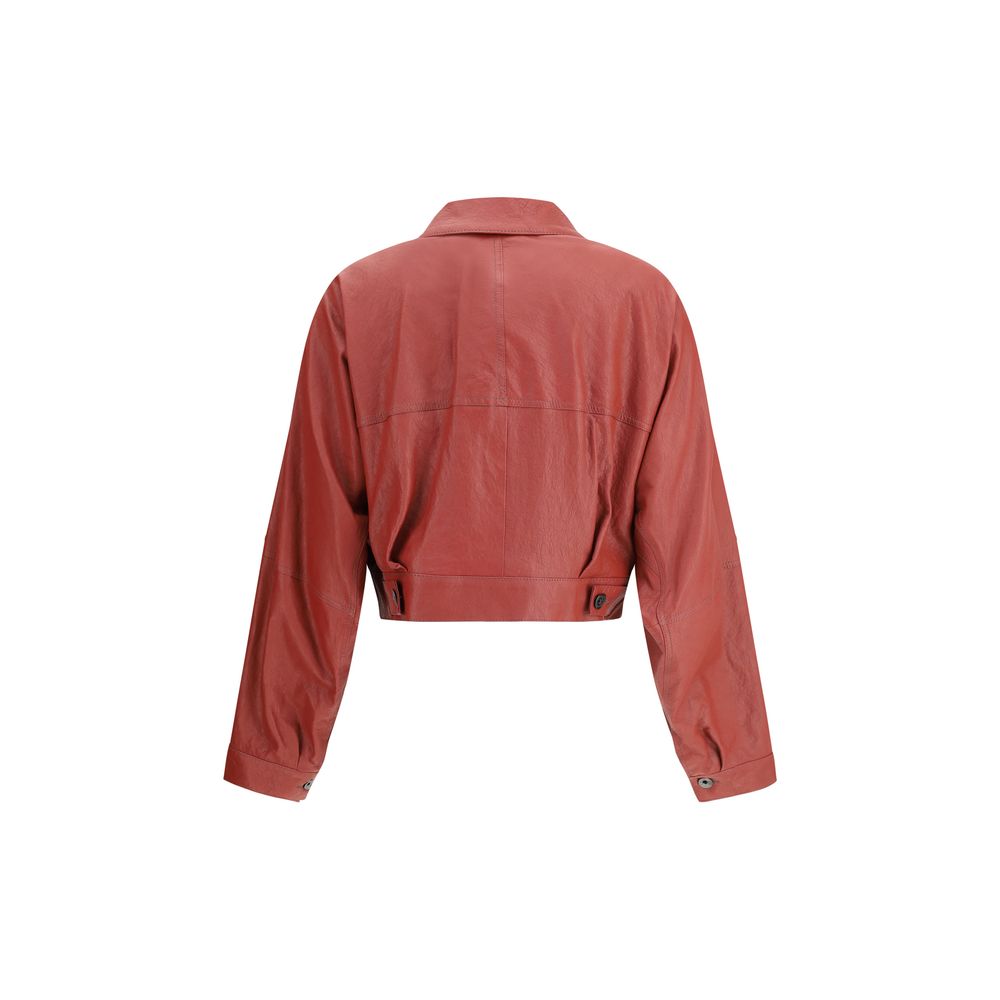 Brunello Cucinelli Leather Jacket Glam Steals