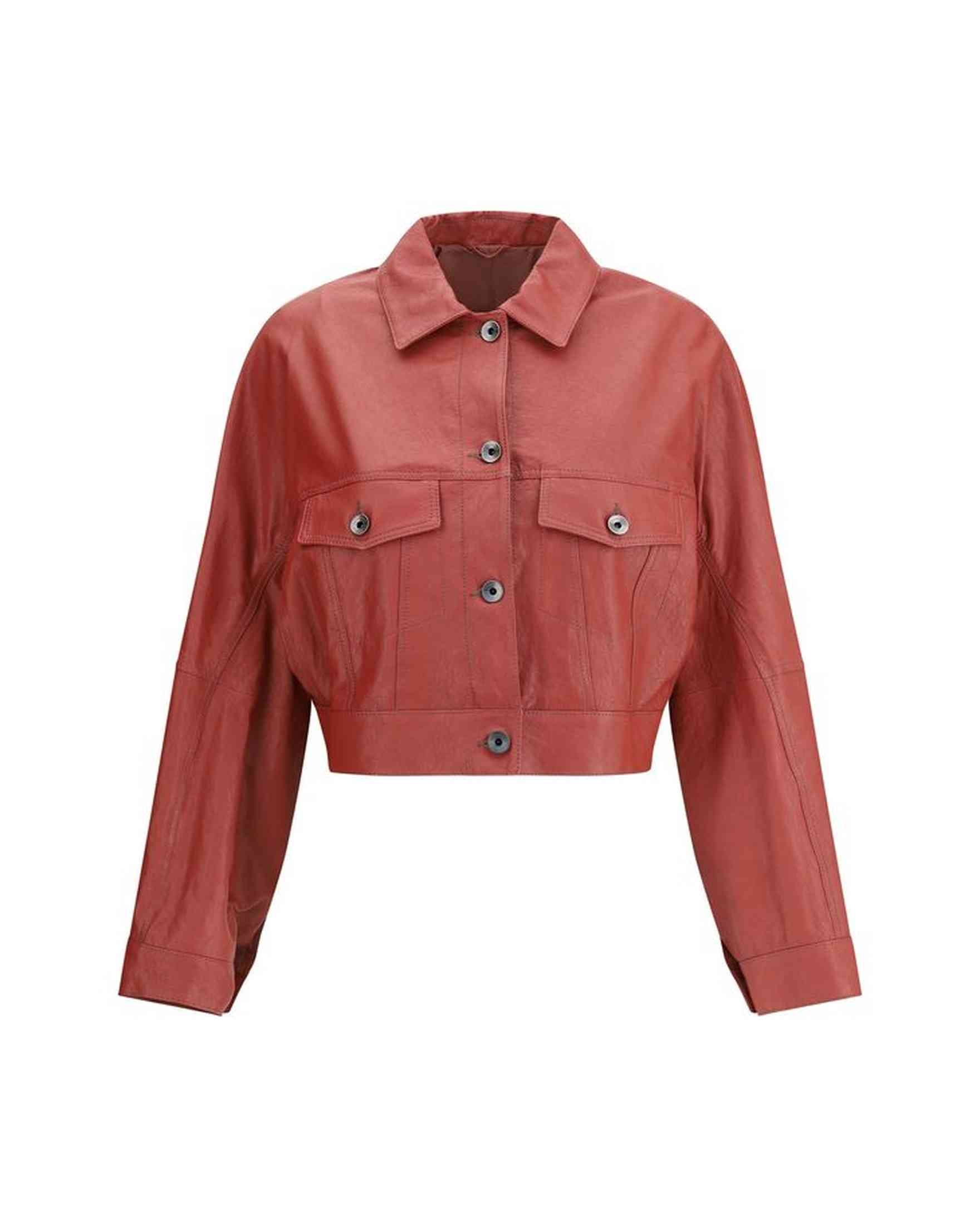 Brunello Cucinelli Leather Jacket Glam Steals
