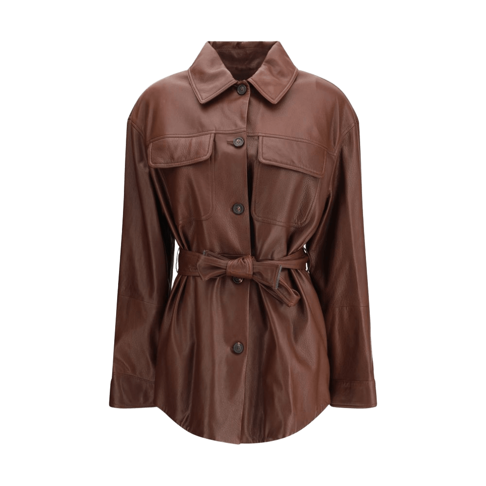 Brunello Cucinelli Leather Saharan Jacket Glam Steals