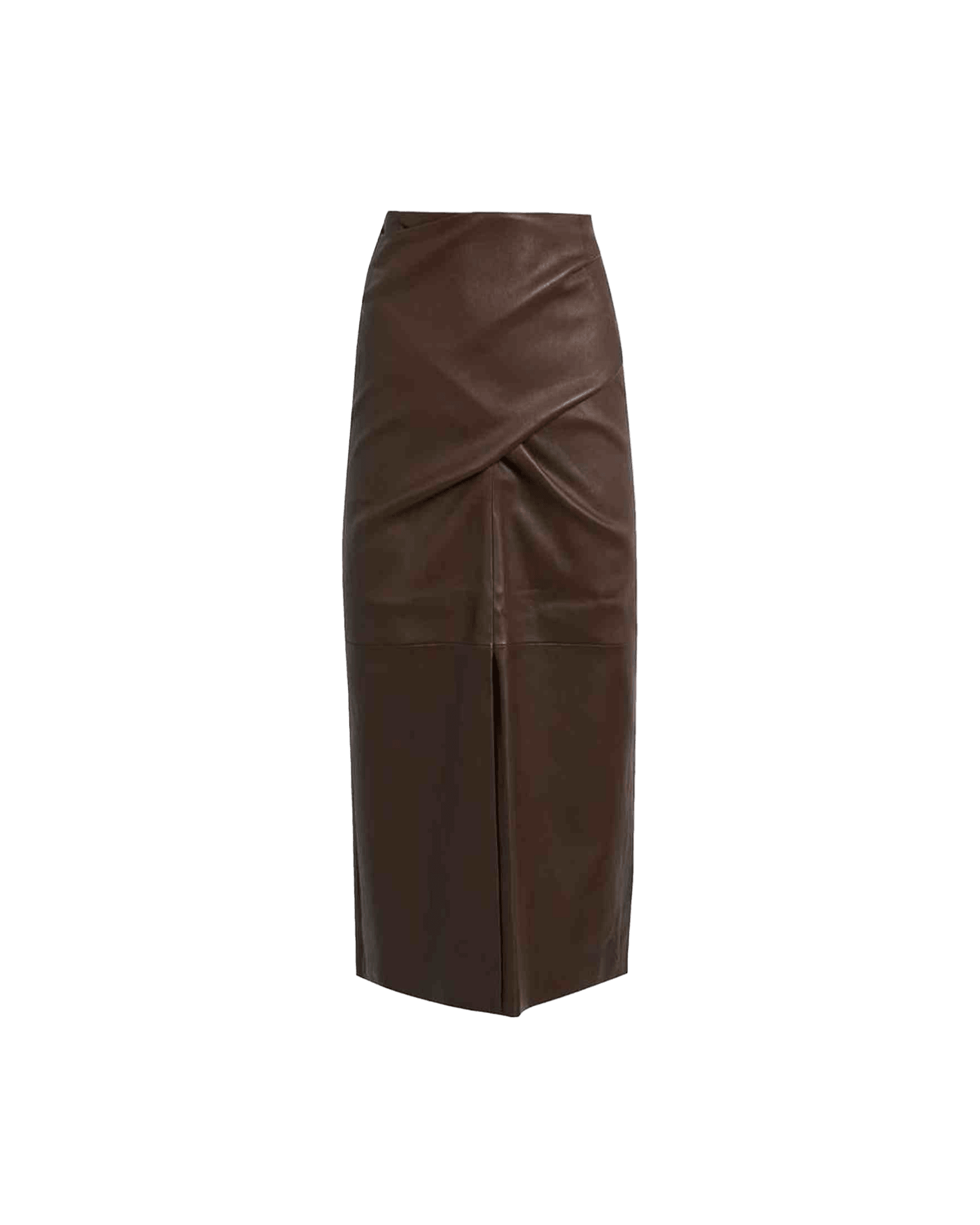 Brunello Cucinelli Leather Skirt Glam Steals