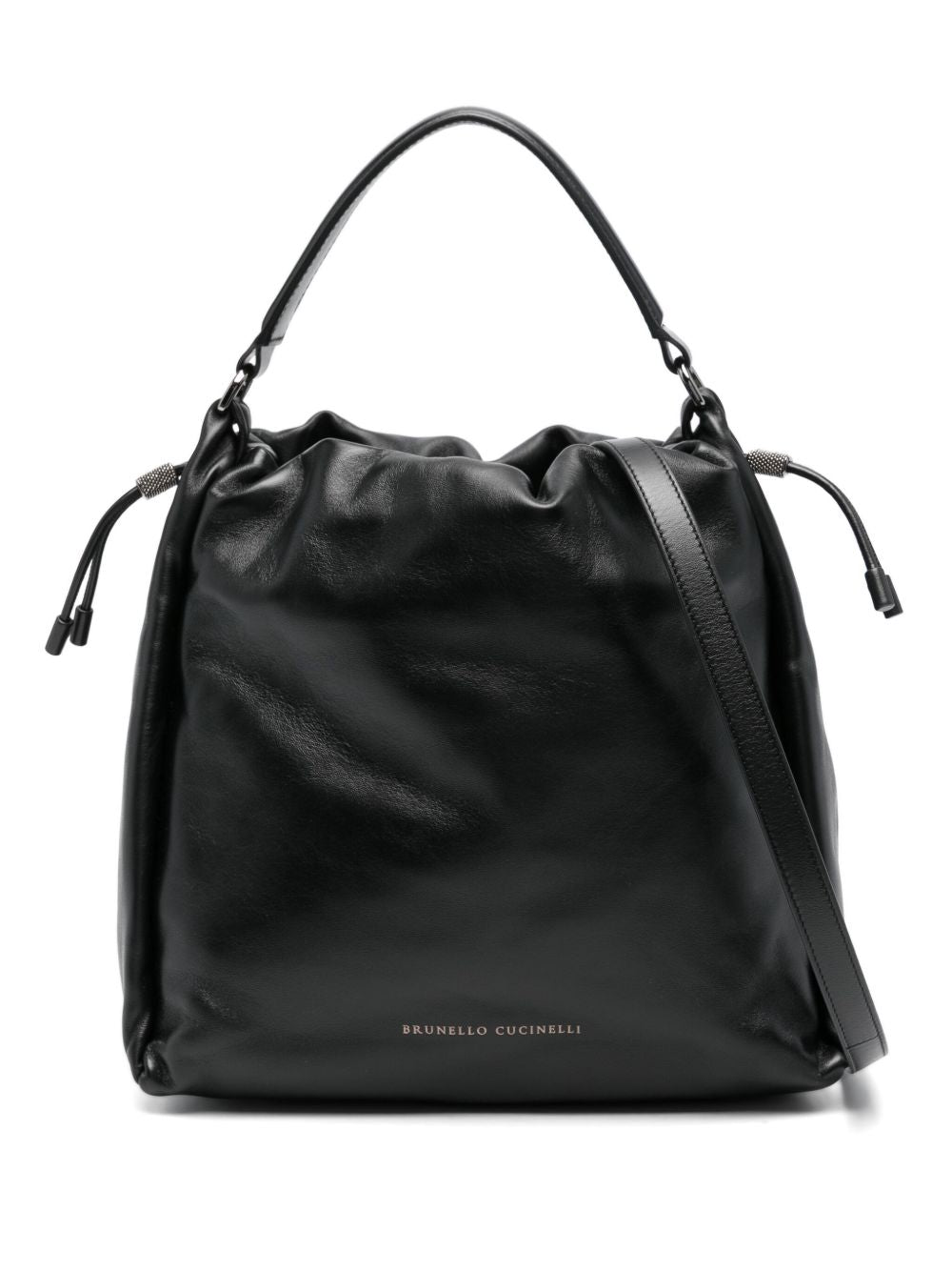 Brunello Cucinelli Leather Soft Mellow Bucket Bag Glam Steals