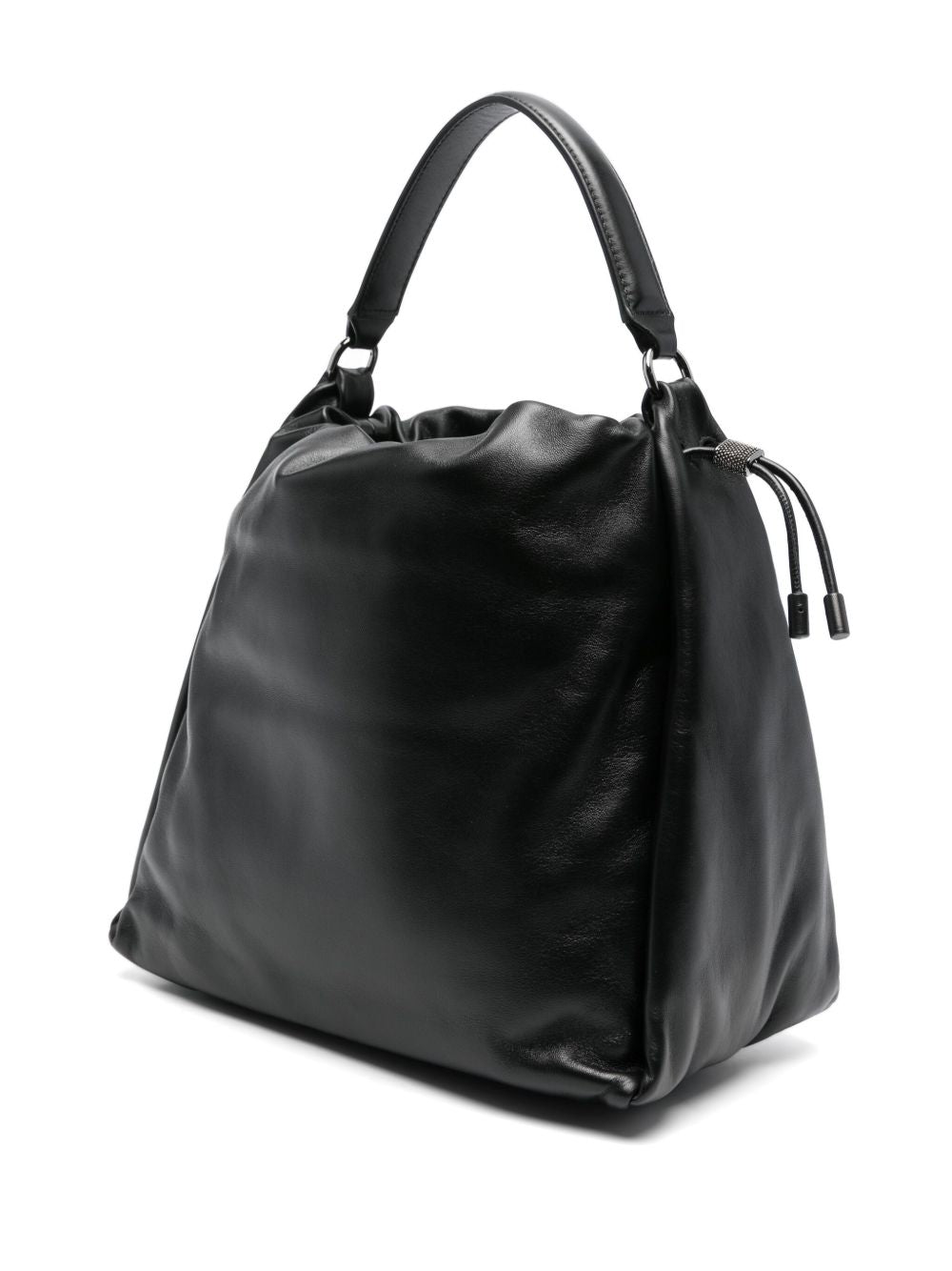 Brunello Cucinelli Leather Soft Mellow Bucket Bag Glam Steals