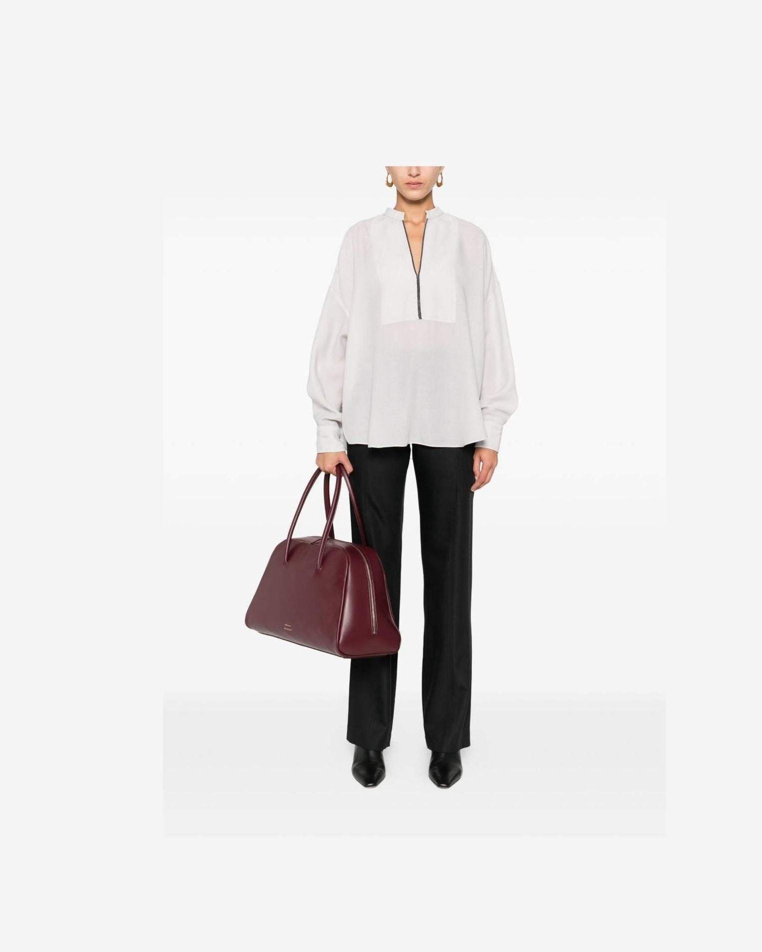 Brunello Cucinelli Light Grey Shirt Glam Steals