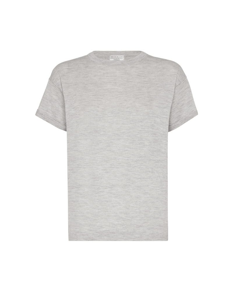 Brunello Cucinelli Light Grey T-shirt Glam Steals