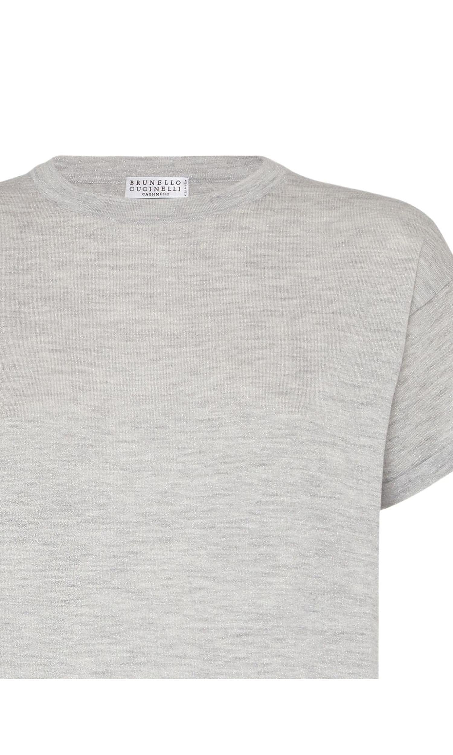 Brunello Cucinelli Light Grey T-shirt and Polo Glam Steals