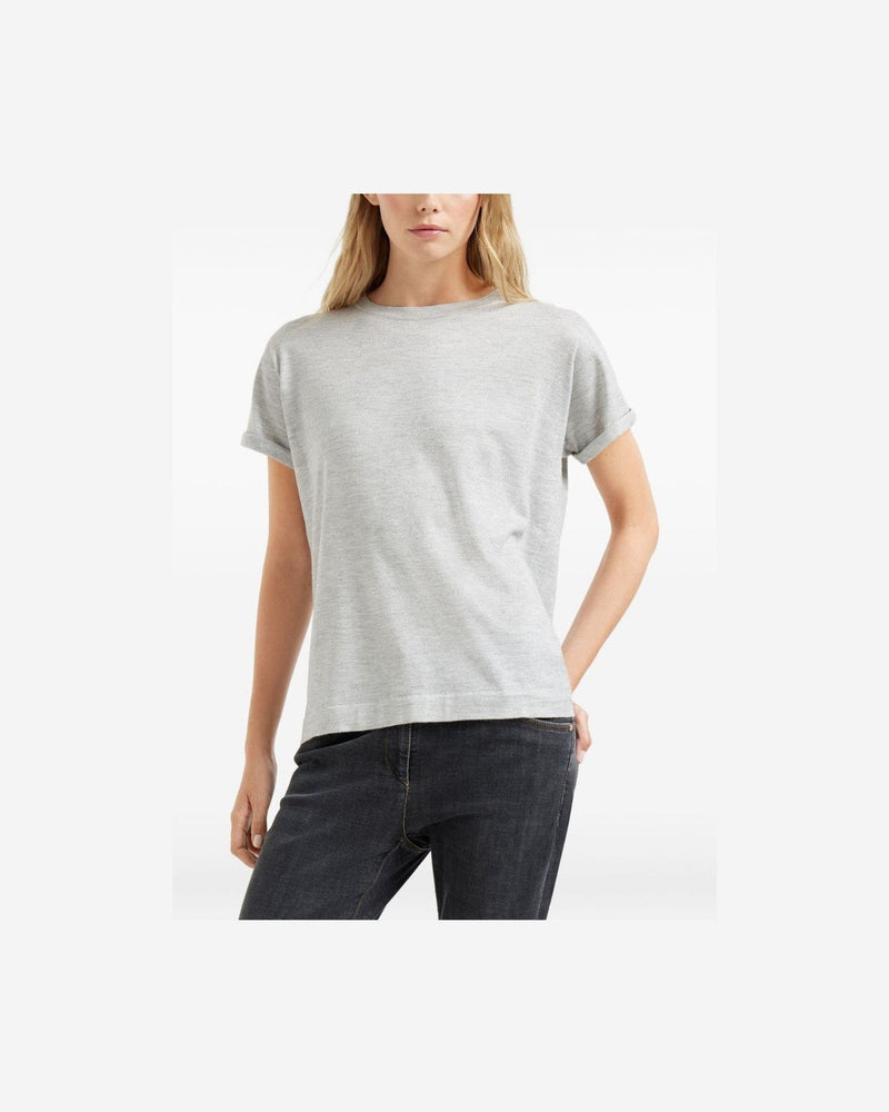 Brunello Cucinelli Light Grey T-shirt and Polo Glam Steals