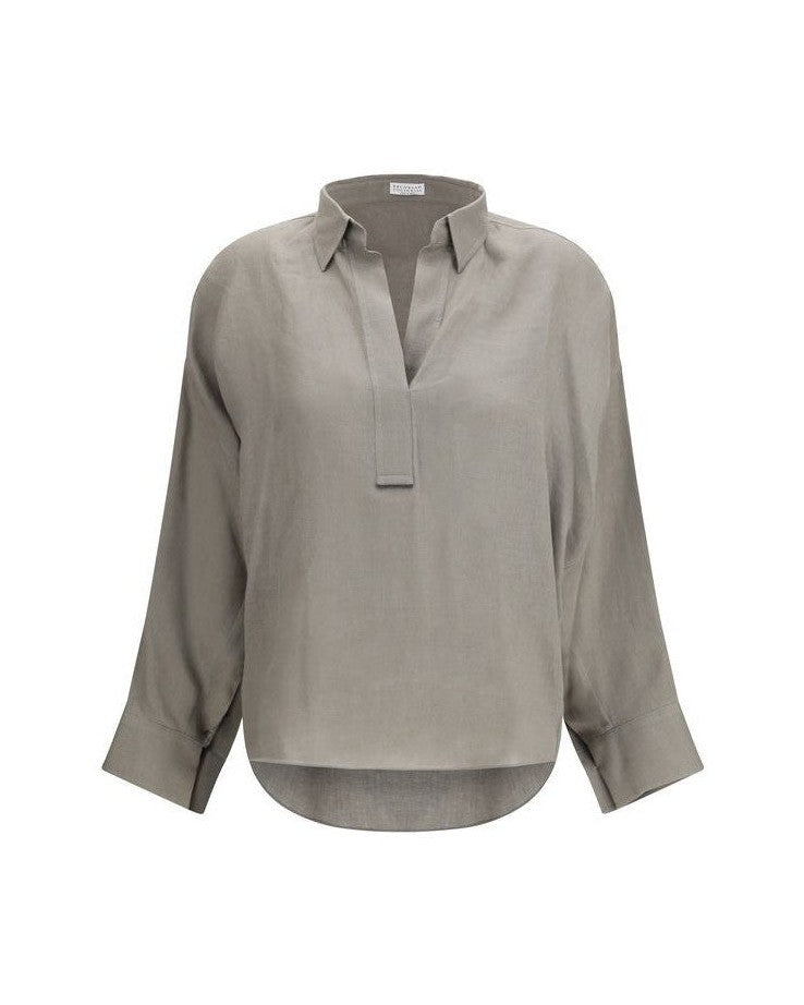Brunello Cucinelli Linen Blouse Glam Steals