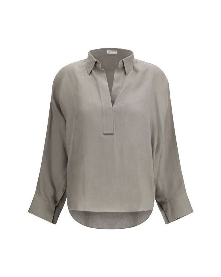 Brunello Cucinelli Linen Blouse Glam Steals