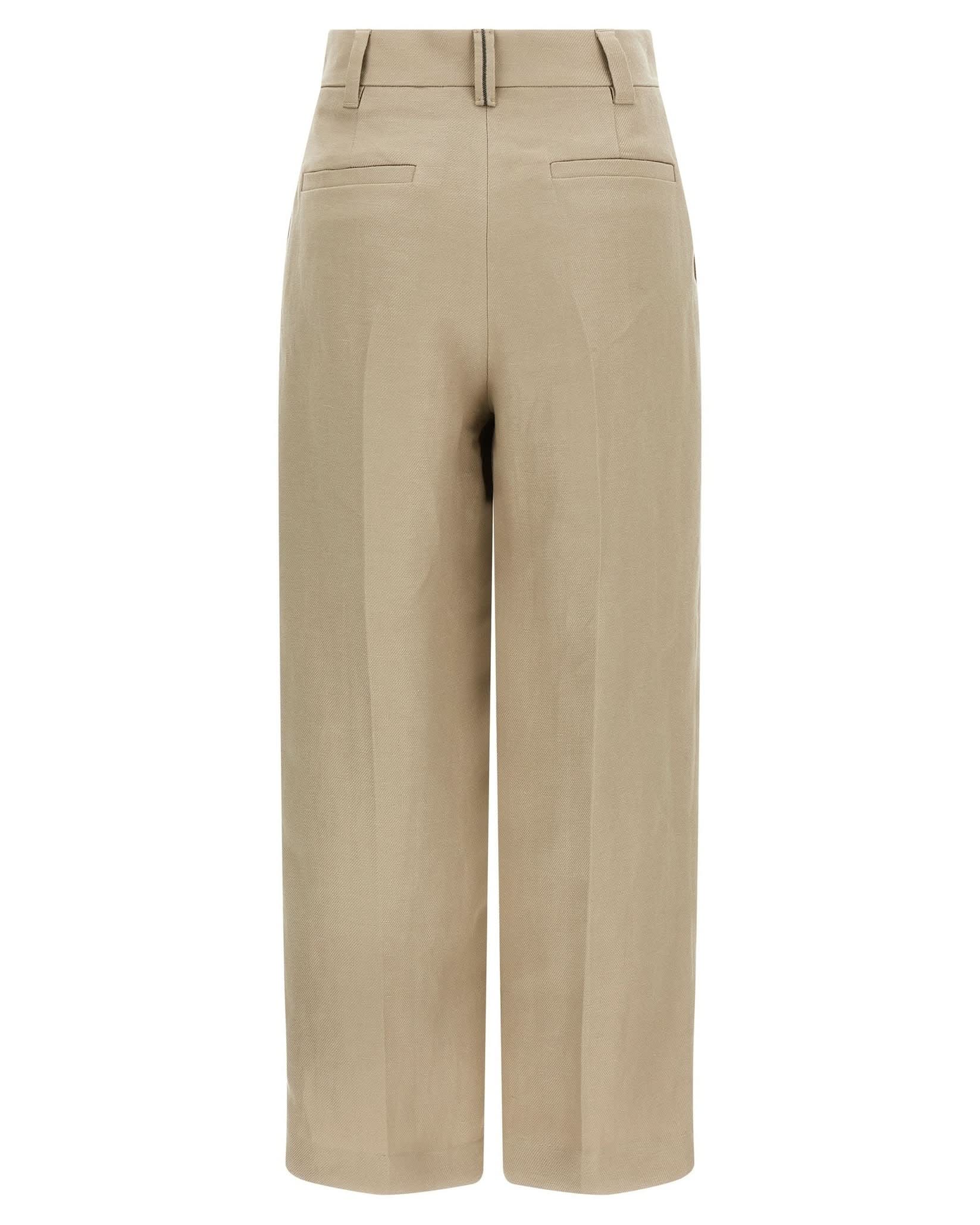 Brunello Cucinelli Linen Trouser Glam Steals