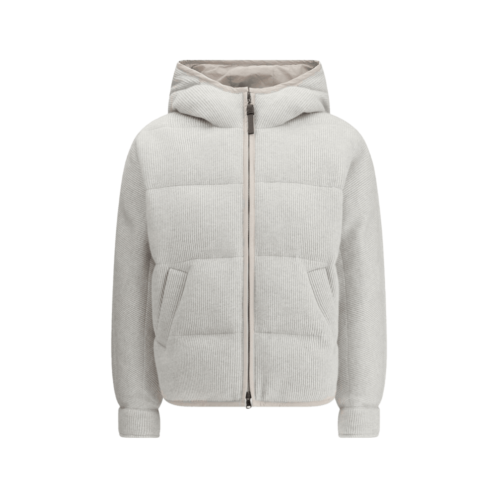 Brunello Cucinelli Lurex Down Jacket Glam Steals
