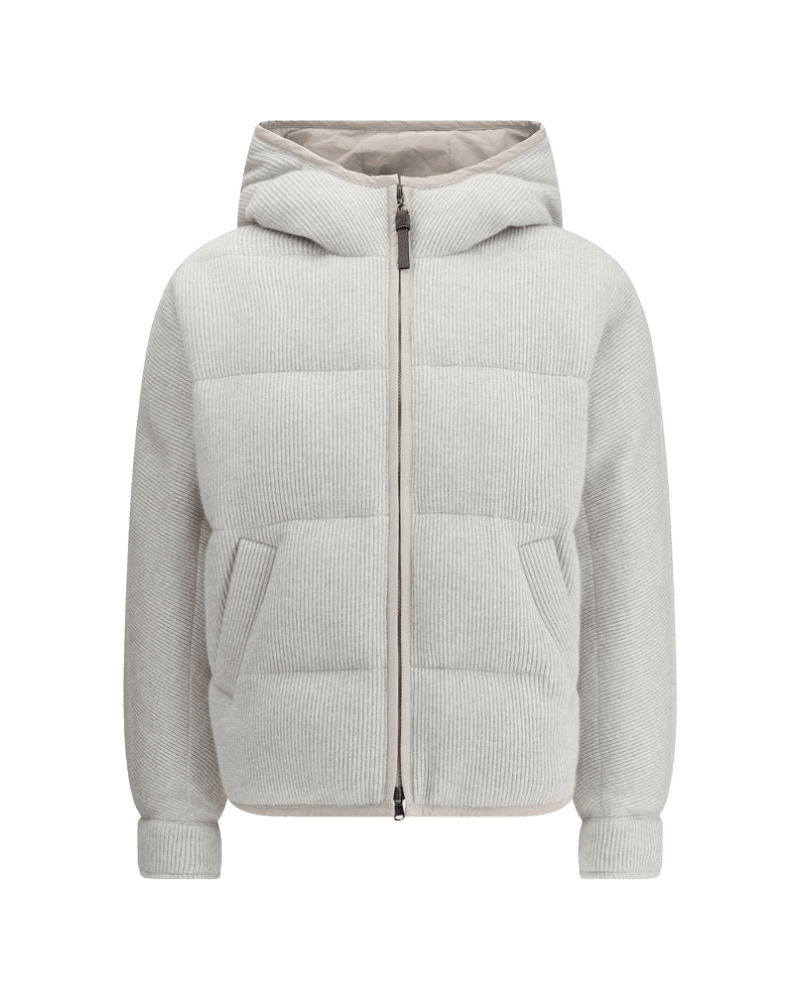 Brunello Cucinelli Lurex Down Jacket Glam Steals