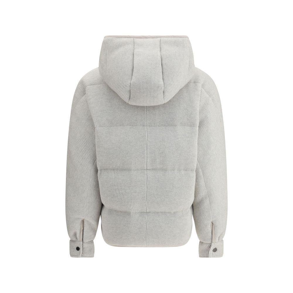 Brunello Cucinelli Lurex Down Jacket Glam Steals