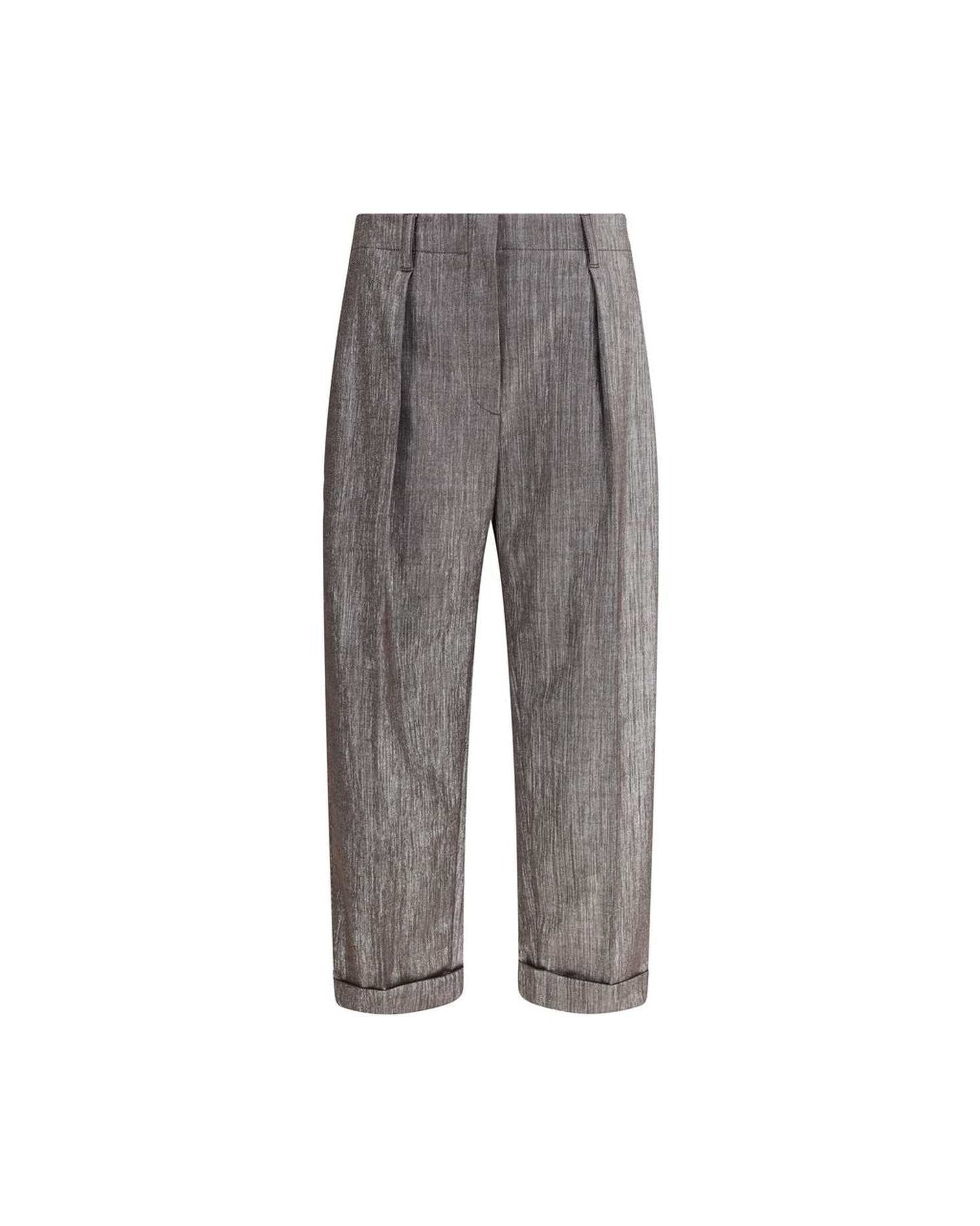 Brunello Cucinelli Lurex Effect Pants Glam Steals