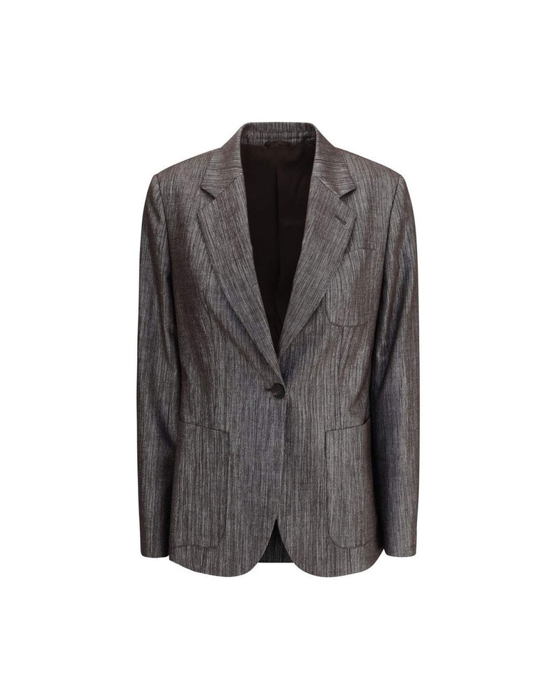 Brunello Cucinelli Lurex Fabric Blazer Glam Steals