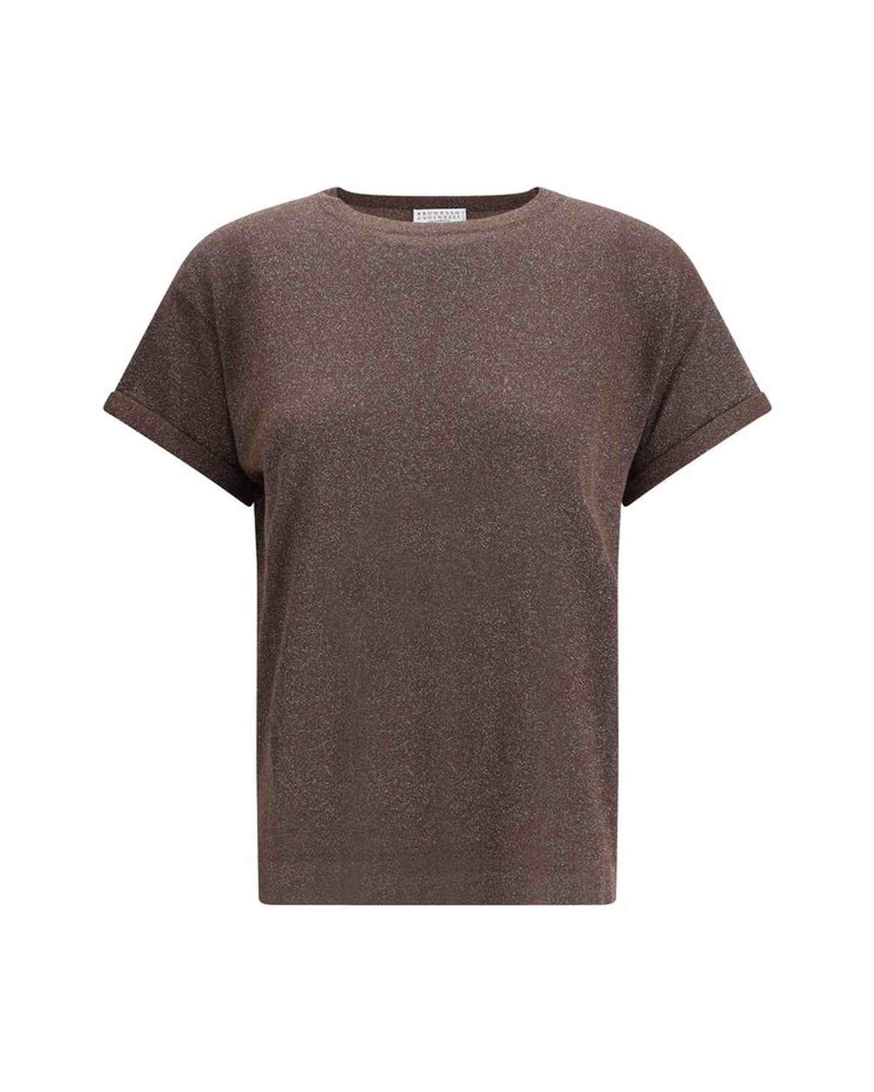 Brunello Cucinelli Lurex T-Shirt Glam Steals