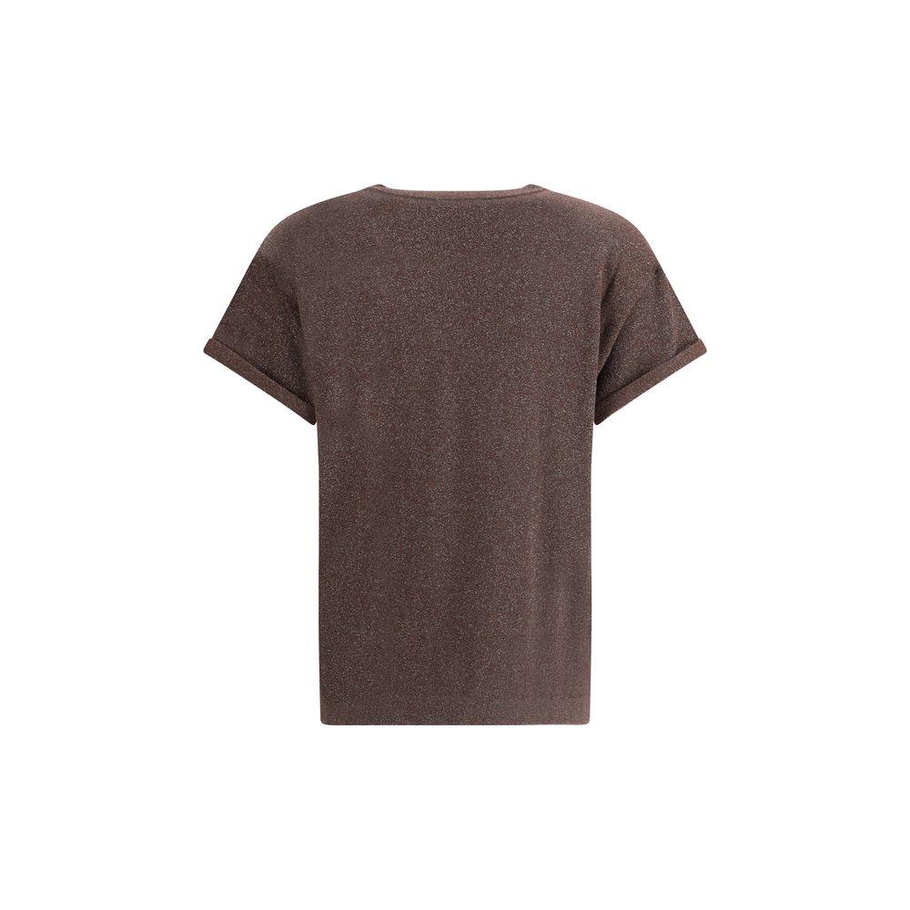 Brunello Cucinelli Lurex T-Shirt Glam Steals