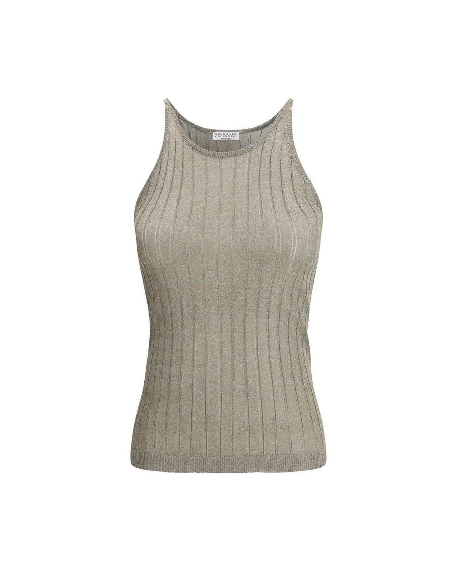 Brunello Cucinelli Lurex Tank Top Glam Steals