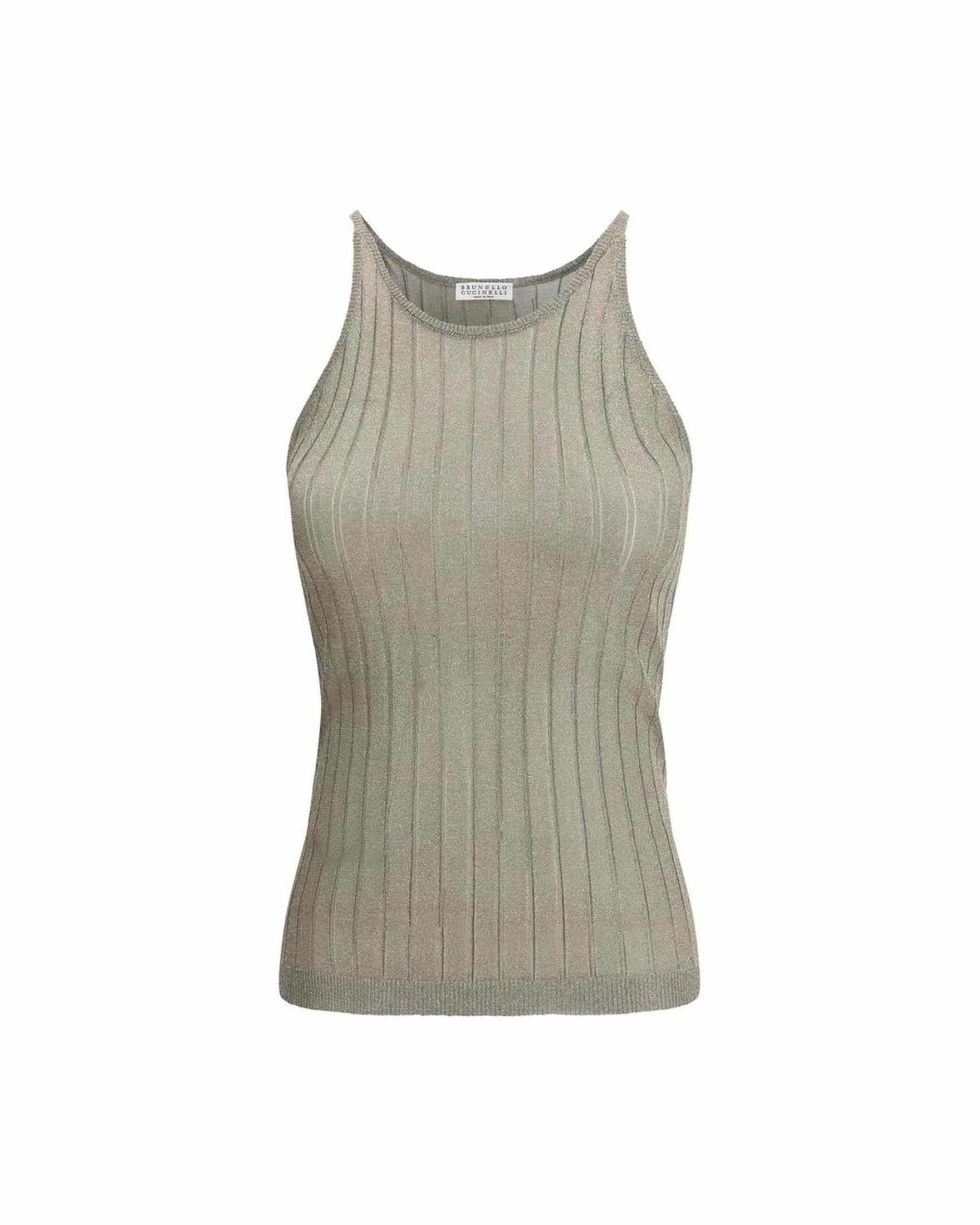 Brunello Cucinelli Lurex Tank Top Glam Steals