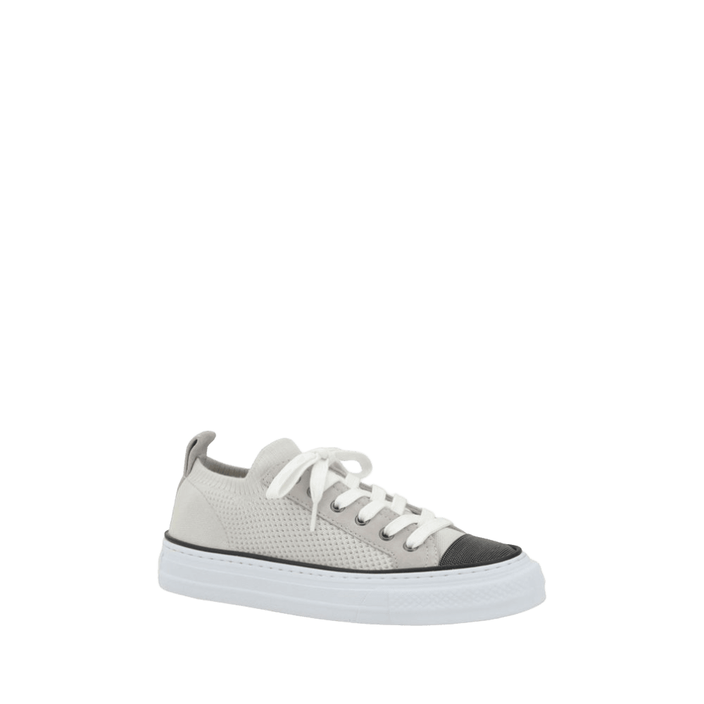 Brunello Cucinelli Mesh Cotton And Suede Sneakers Glam Steals
