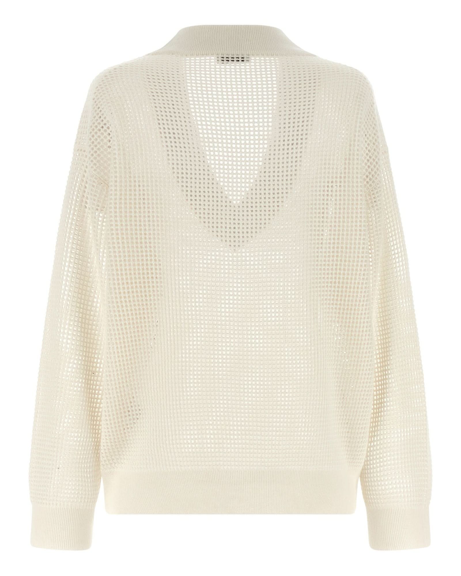 Brunello Cucinelli Mesh Net Sweater Glam Steals